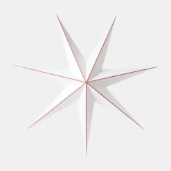 Adventsstjärna Noelle 90cm Vit/röd