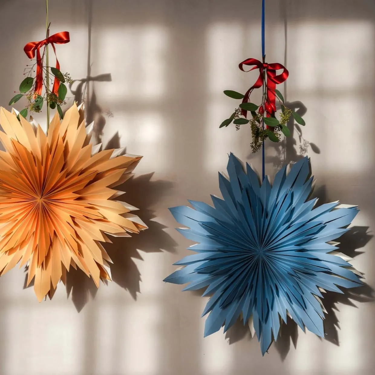 Adventsstjärna Selma 60cm Orange