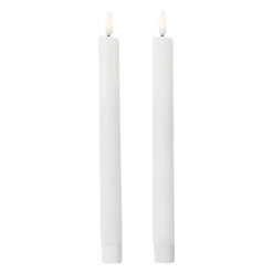 Antikljus LED 2-p vit