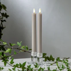 Antikljus LED 2-Pack Beige