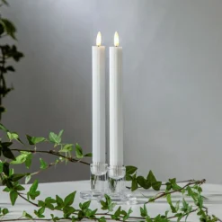 Antikljus LED 2-Pack Vit