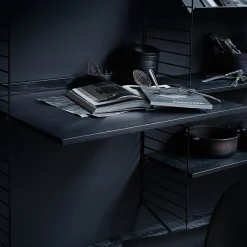 Arbetsskiva 78x58 svartbetsad