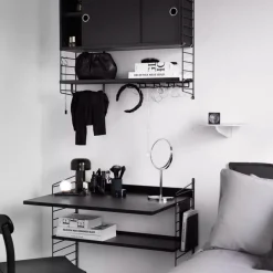 Arbetsskiva 78x58 svartbetsad