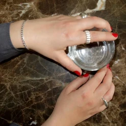 Armband Blanca 19 cm silver