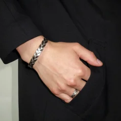 Armband Braid matt stål