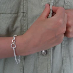 Armband Contrast silver