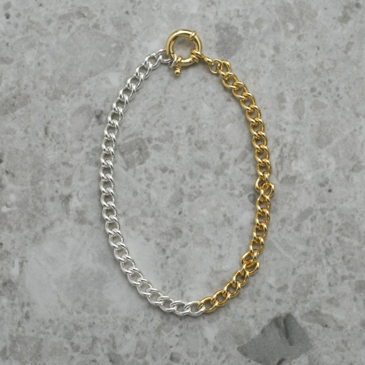 Armband Fusion silver/guld