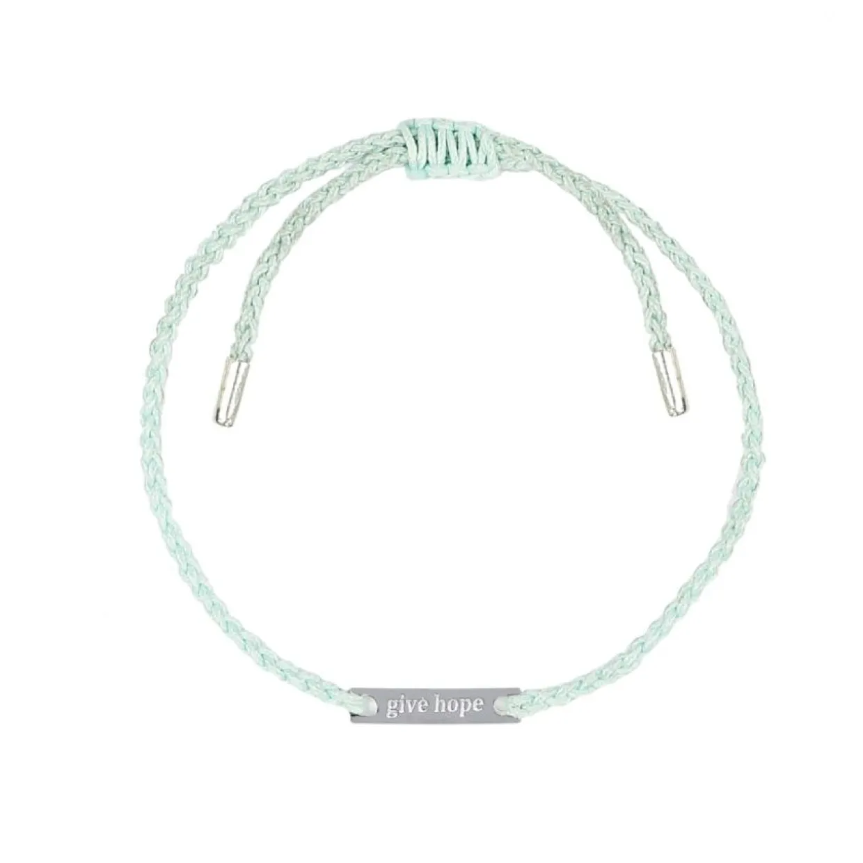 ARMBAND GIVE HOPE tråd/silver Mint