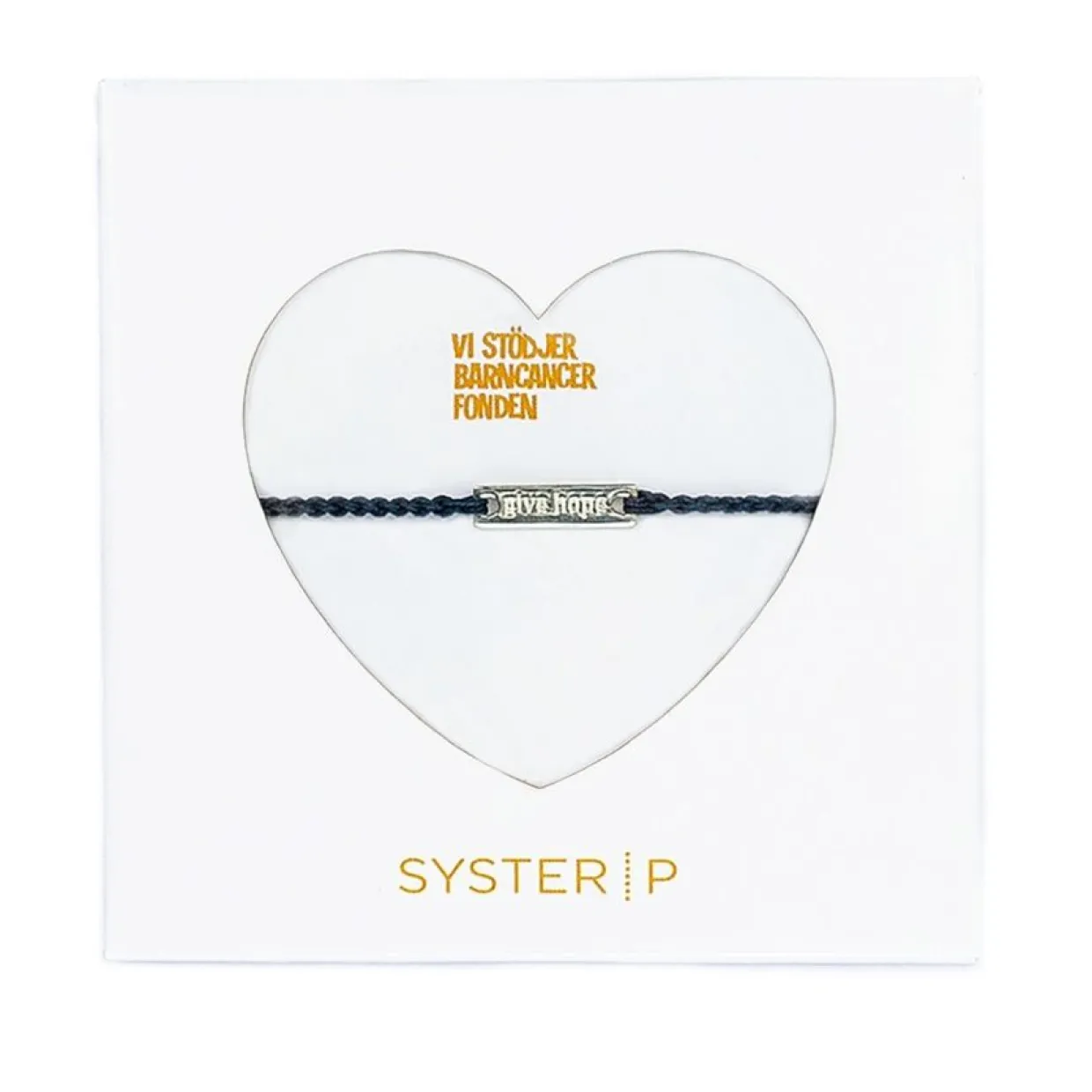 ARMBAND GIVE HOPE tråd/silver Navy