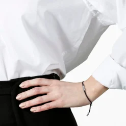 ARMBAND GIVE HOPE tråd/silver Navy