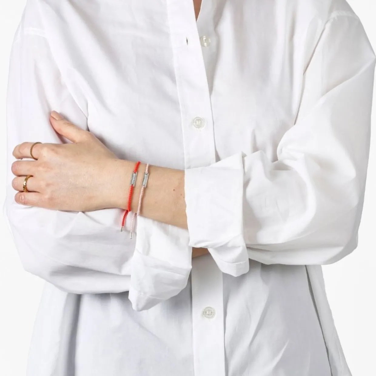 ARMBAND GIVE HOPE tråd/silver Navy