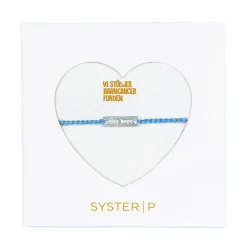 ARMBAND GIVE HOPE tråd/silver Powder Blue