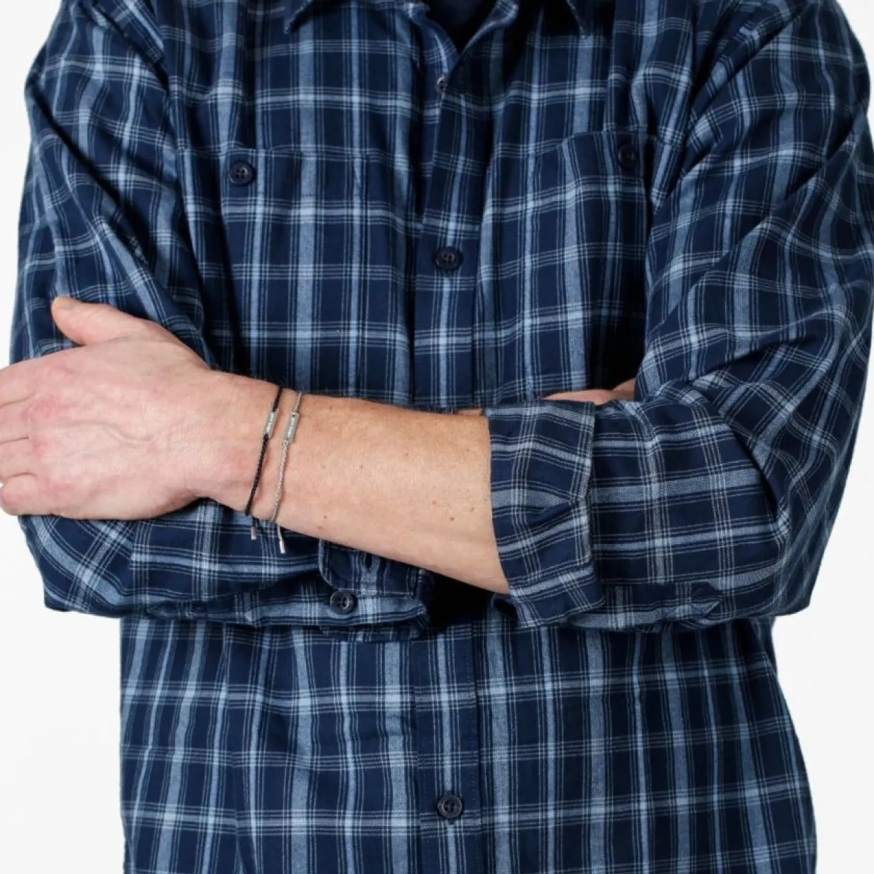 ARMBAND GIVE HOPE tråd/silver Coral