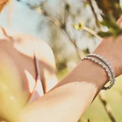 Armband tenn/silver 18