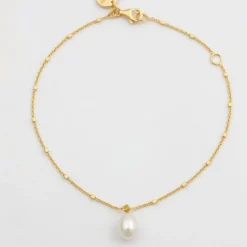 Armband Treasure Single Pearl Guld