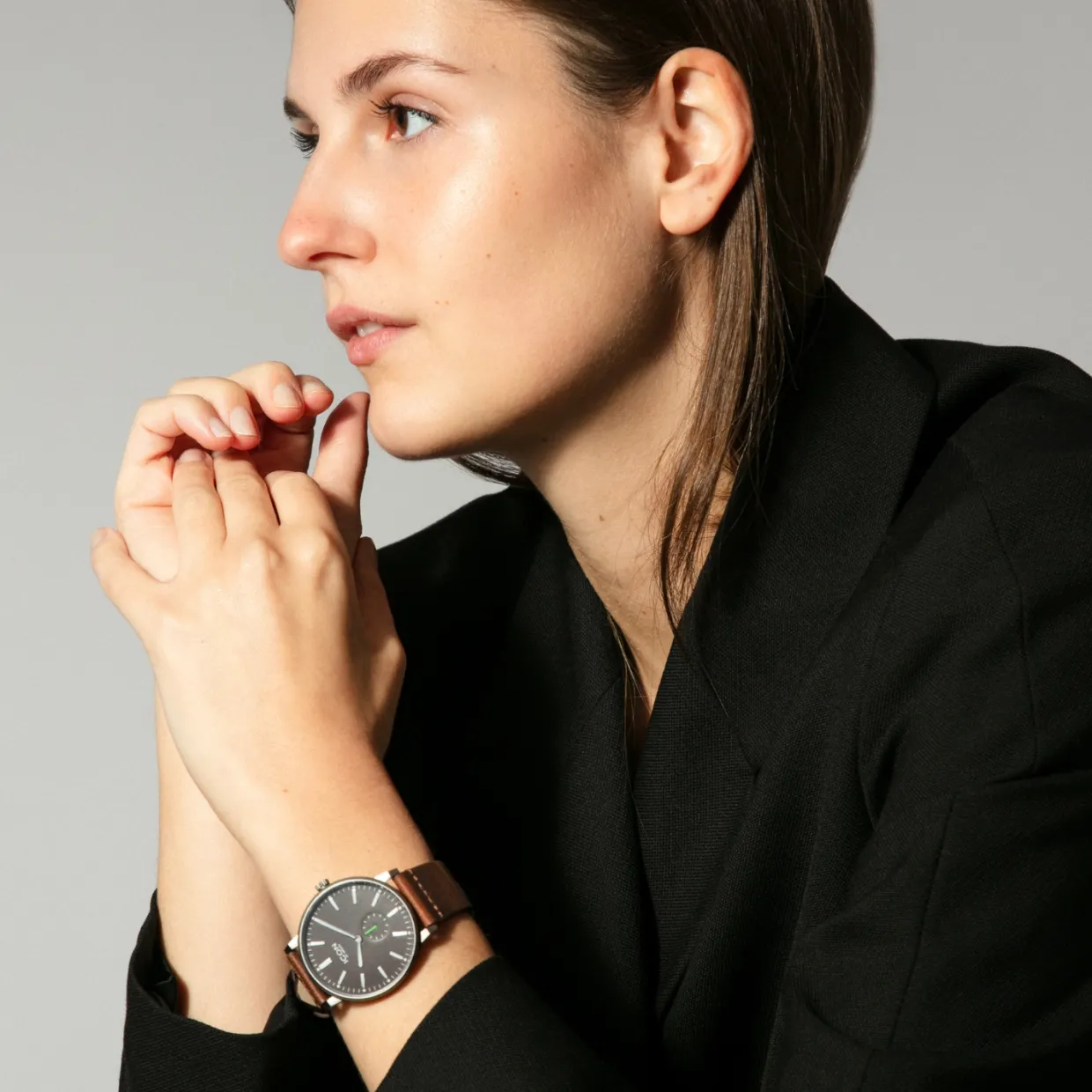 Armbandsur Lee 38 mm Mörkbrun