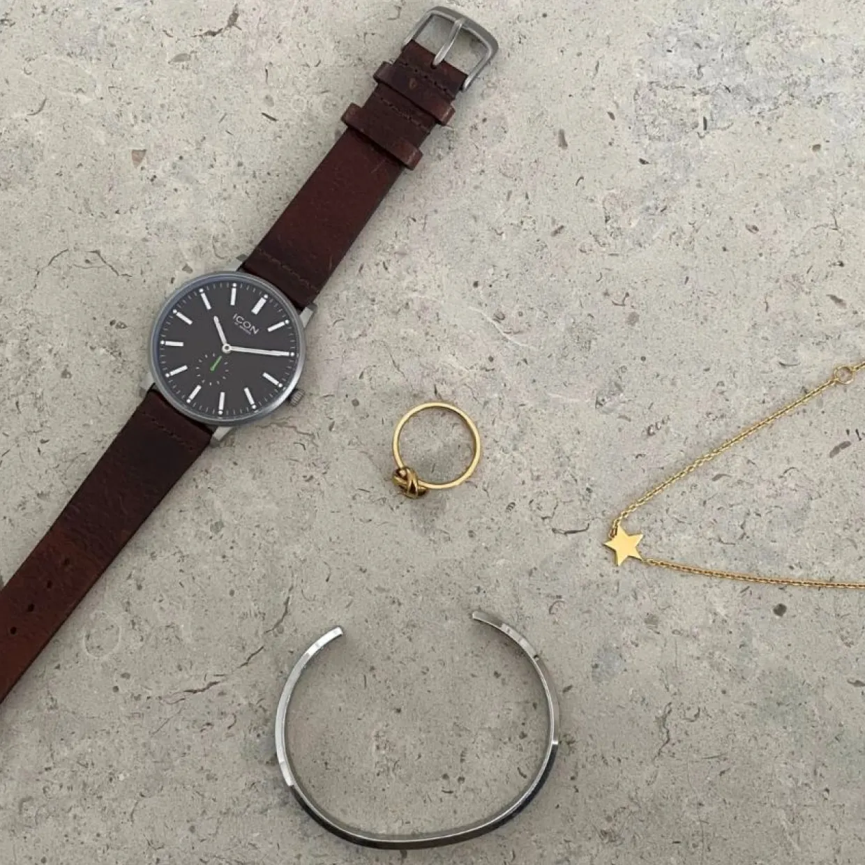 Armbandsur Lee 38 mm Mörkbrun