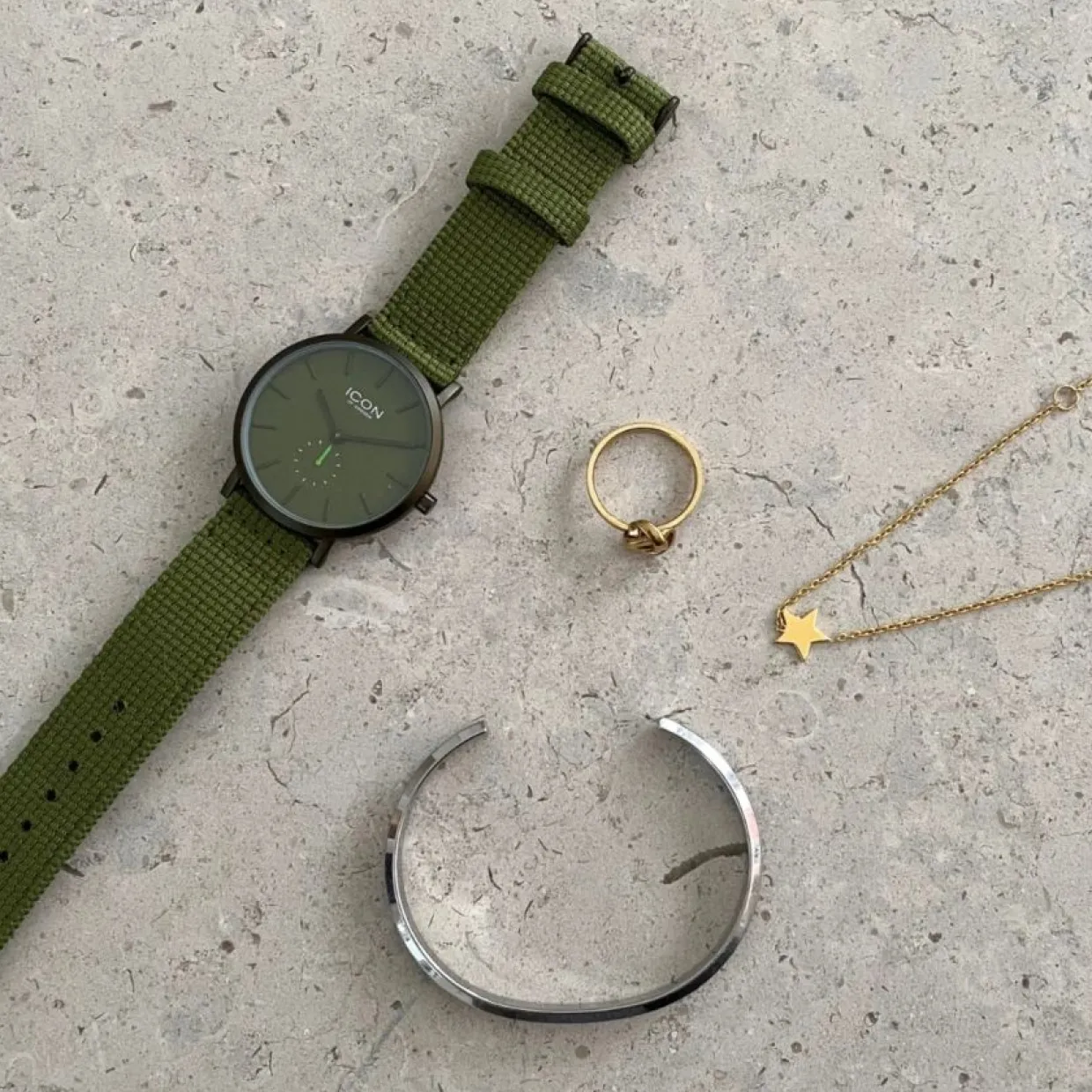 Armbandsur Rece 38 mm Mörkgrön