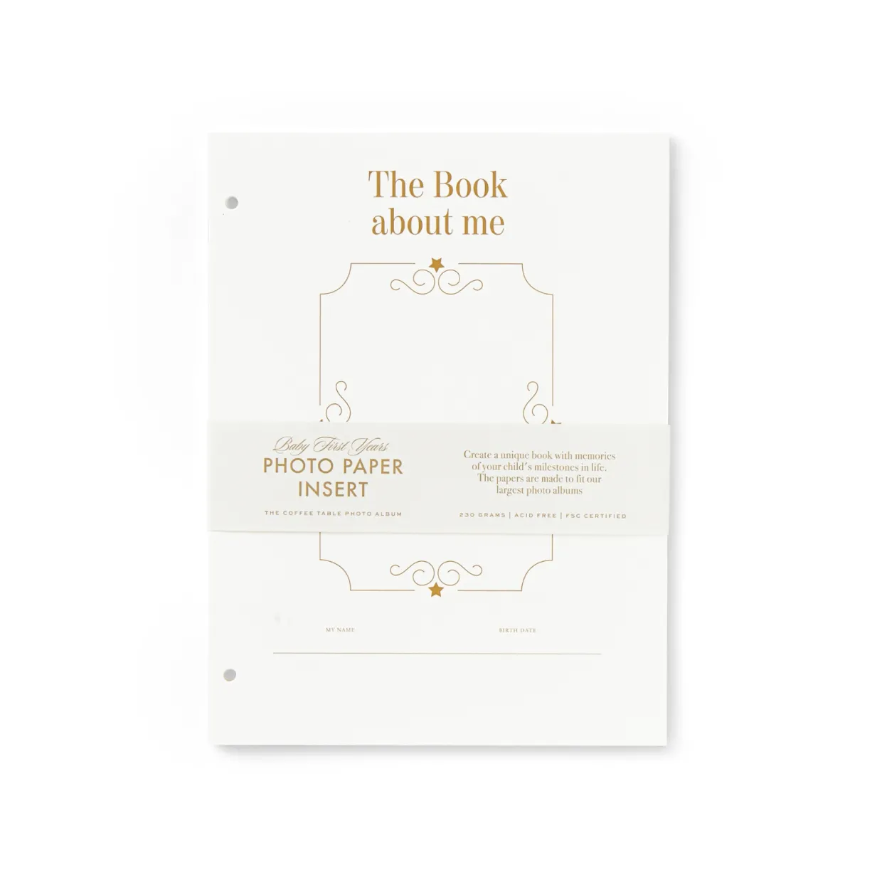 Baby Album Insert Paper - My First Year Multi