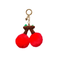 BAG CHARM Fluffy cherry