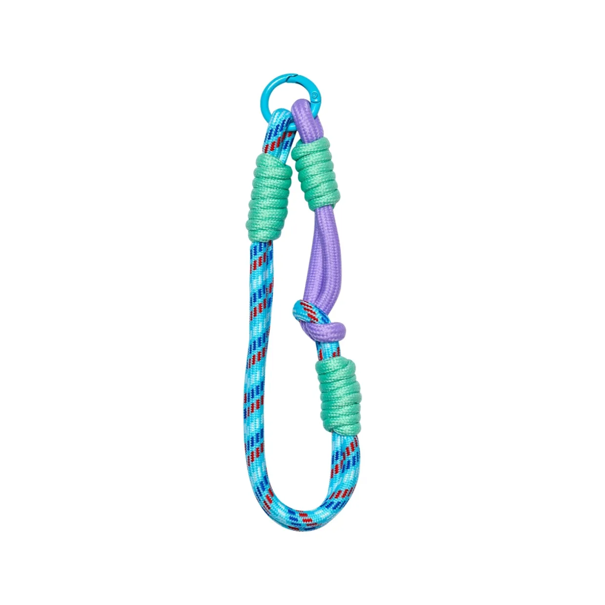 BAG CHARM Rope Blue, Green & Purple