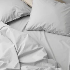 Bäddset Vide Percale 220x210cm Ljusgrå