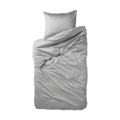 Bäddset Vide Satin 150x210cm Mörkgrå