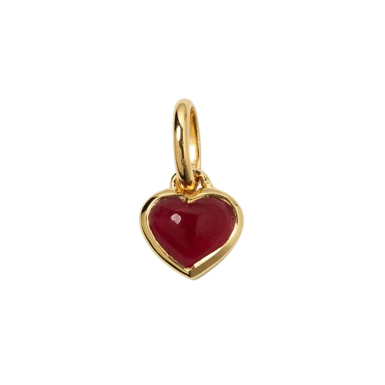 Berlock beloved heart Guld Rosa