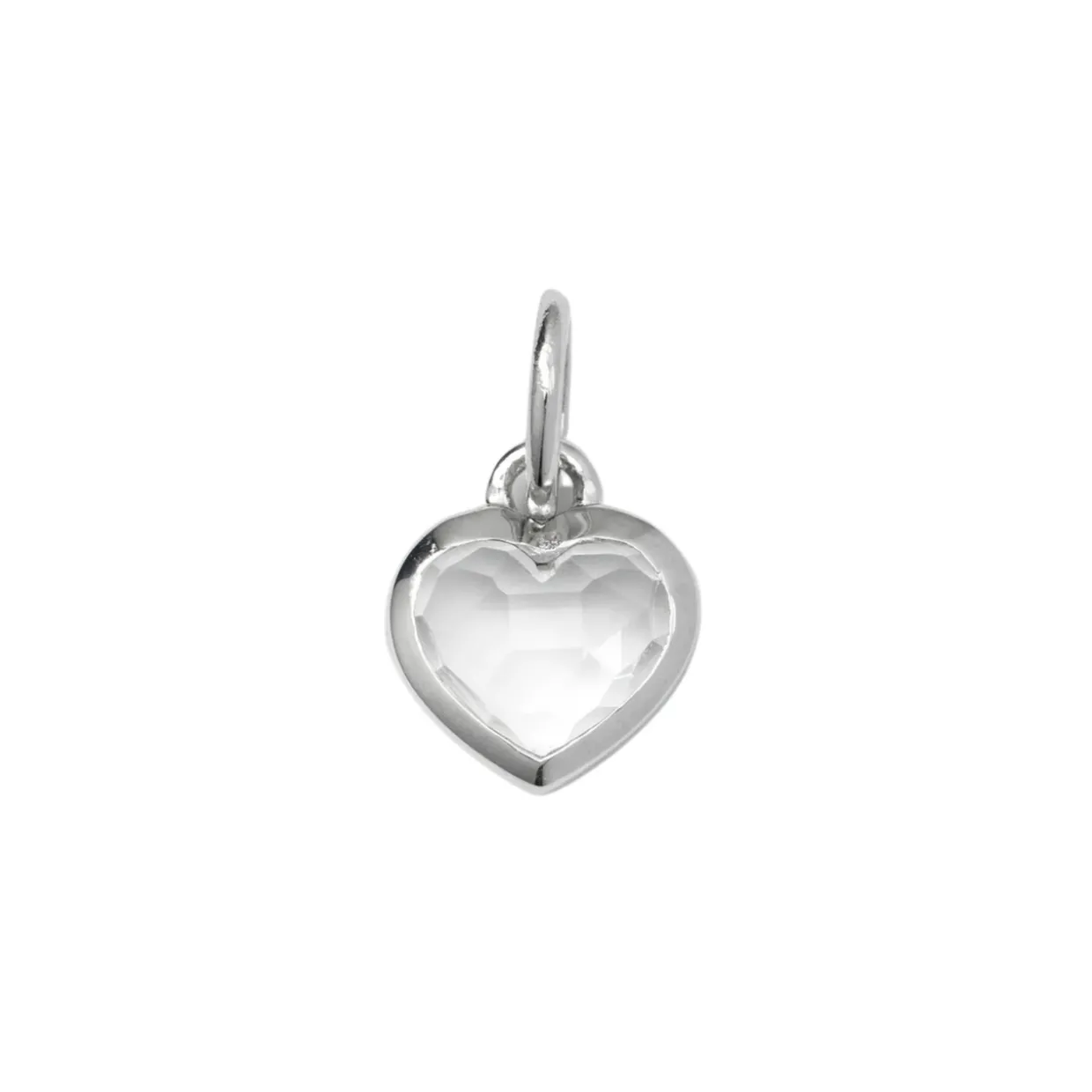 Berlock beloved heart Silver Klar