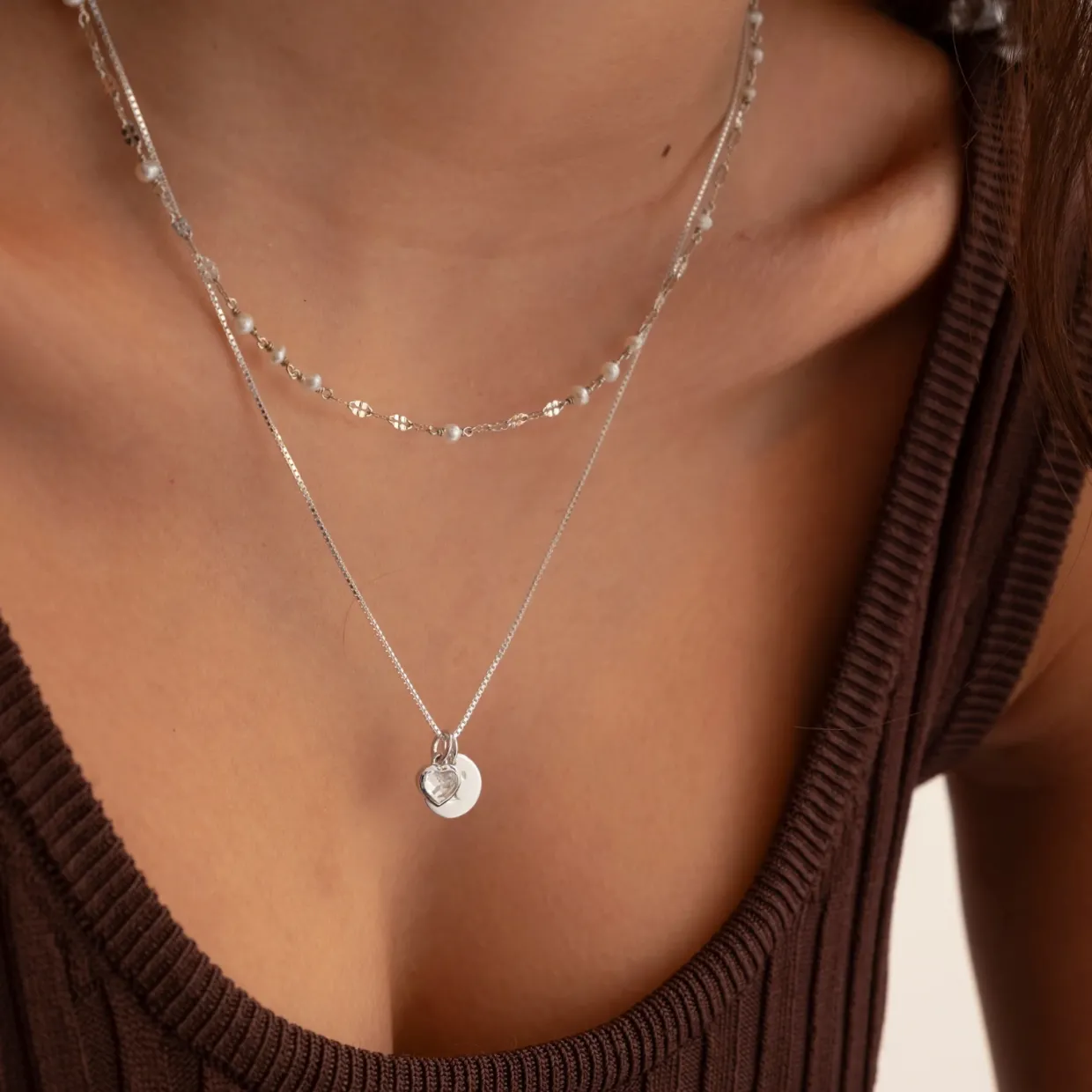 Berlock beloved heart Silver Klar