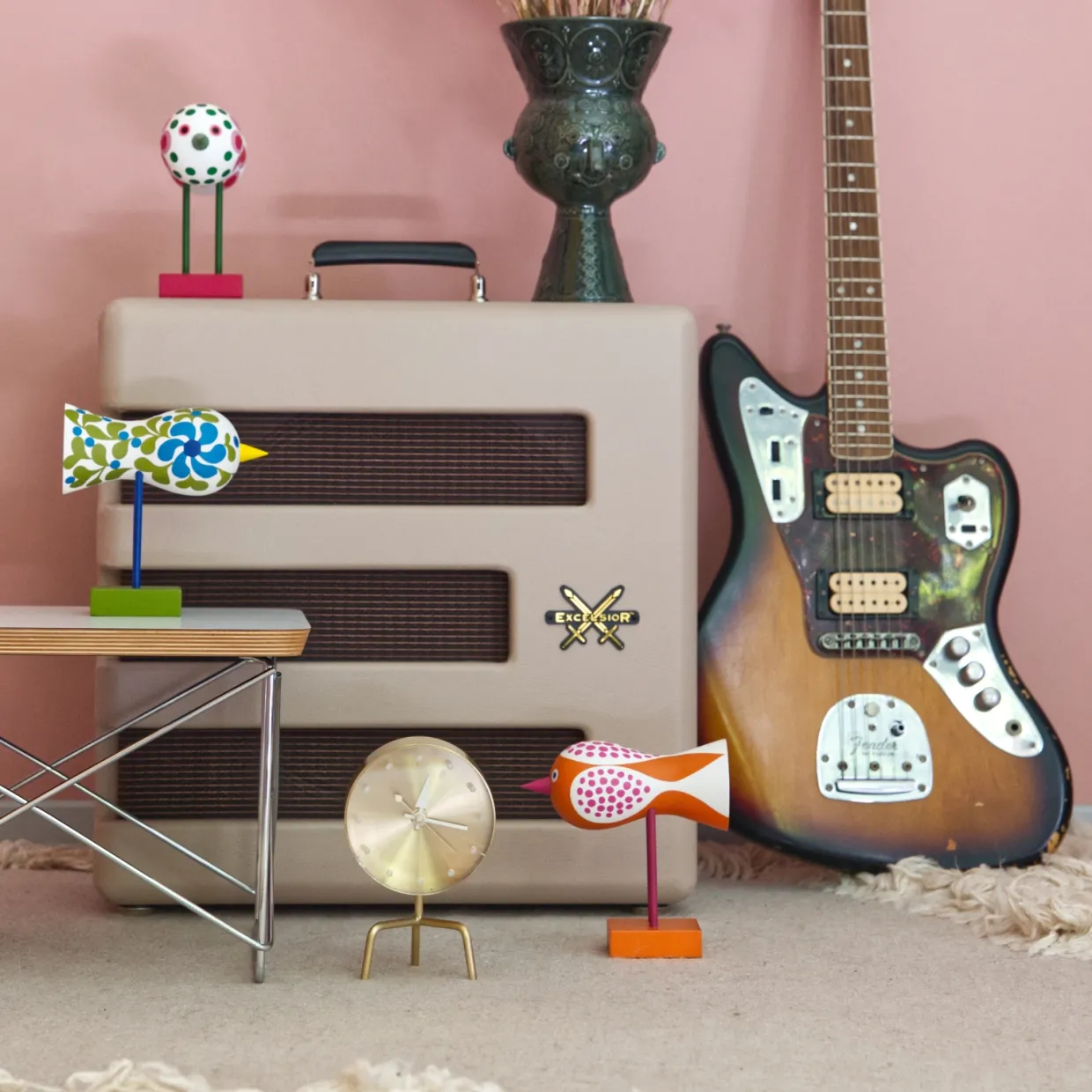 Birds 1967 No.7 Blå/Grön