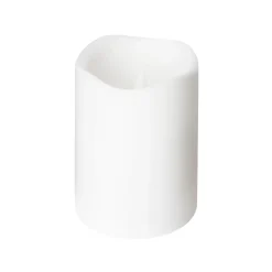 Blockljus LED 7,5x10 cm vit