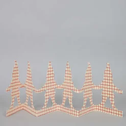 Bordsdekoration Jultomte, röd/vit