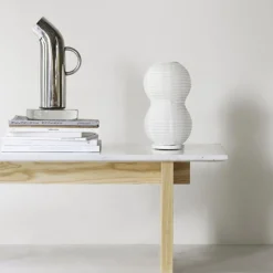 Bordslampa Puff Twist vit