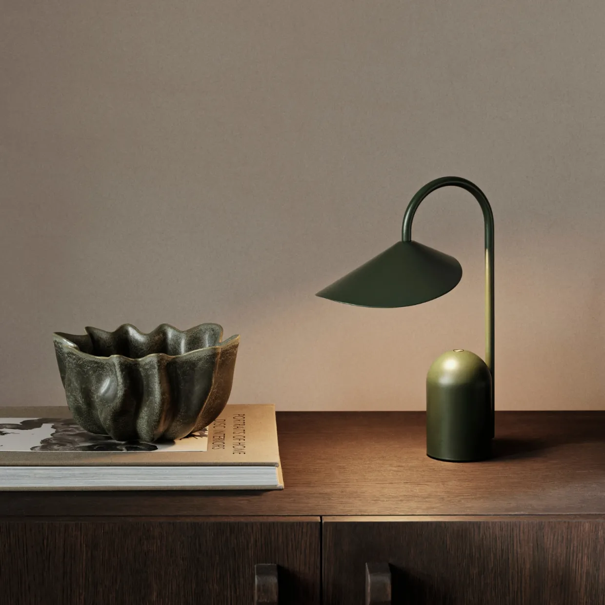 Bordslampa Uppladdingsbar Arum Grön