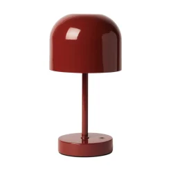Bordslampa uppladdningsbar Ebba burgundy