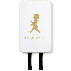 Brandfilt solstickan vit/guld