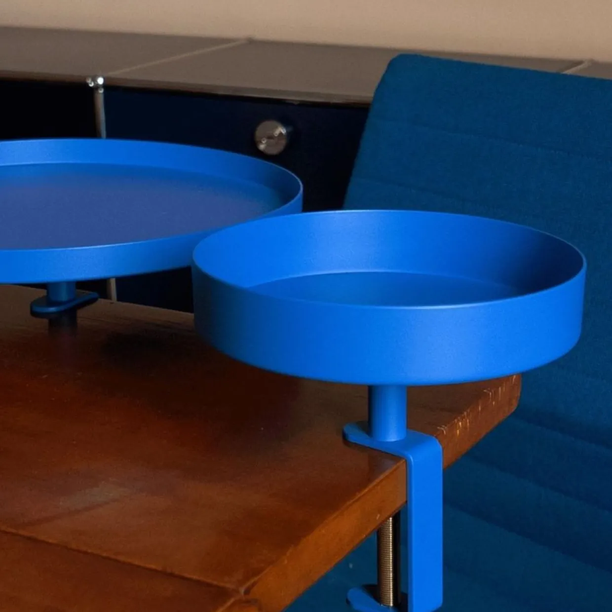 Bricka Clamp Tray S klarblå