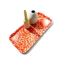 Bricka smal Birds & Berries röd