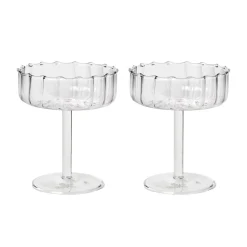 Champagne Coupe Frill 2-pack Klar