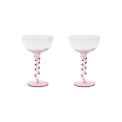 Champagnecoupe Spiral 2 st Rosa