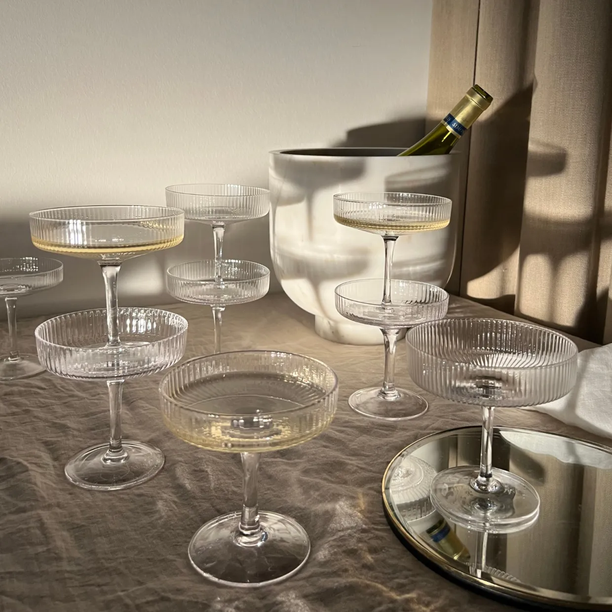 Champagneglas Ripple 2-P Klar