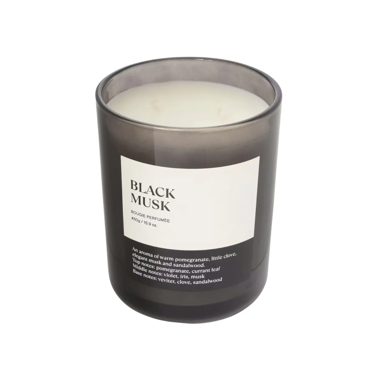 Doftljus med kork lock 450gr Brun