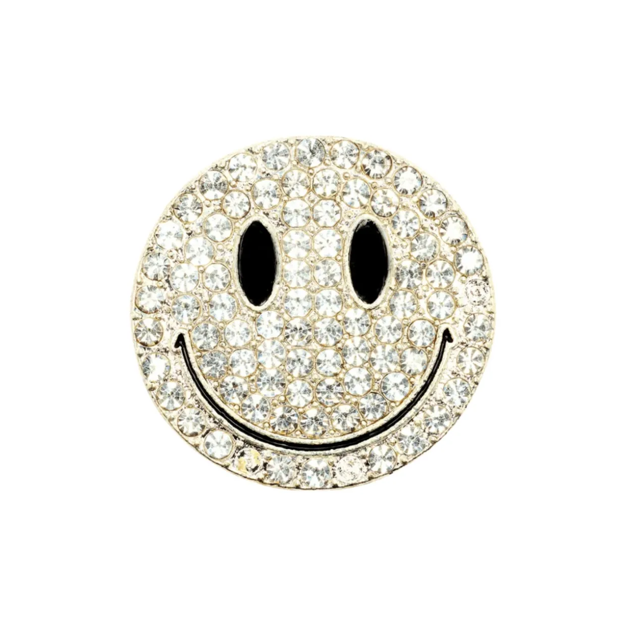 DRMZ Rhinestone Emoji Silver