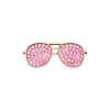 DRMZ Rhinestone Glasses Gold