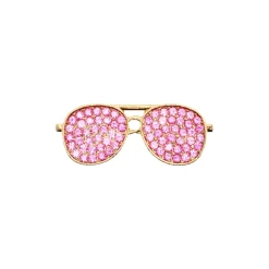 DRMZ Rhinestone Glasses Gold