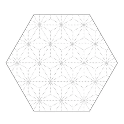 Fönstermönster Hexagon 10-p