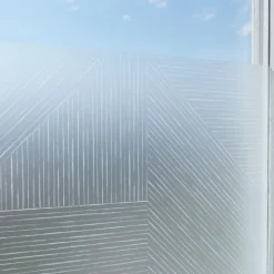 Fönstermönster Patchwork Frost Vit