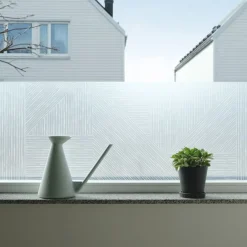 Fönstermönster Patchwork Frost Vit