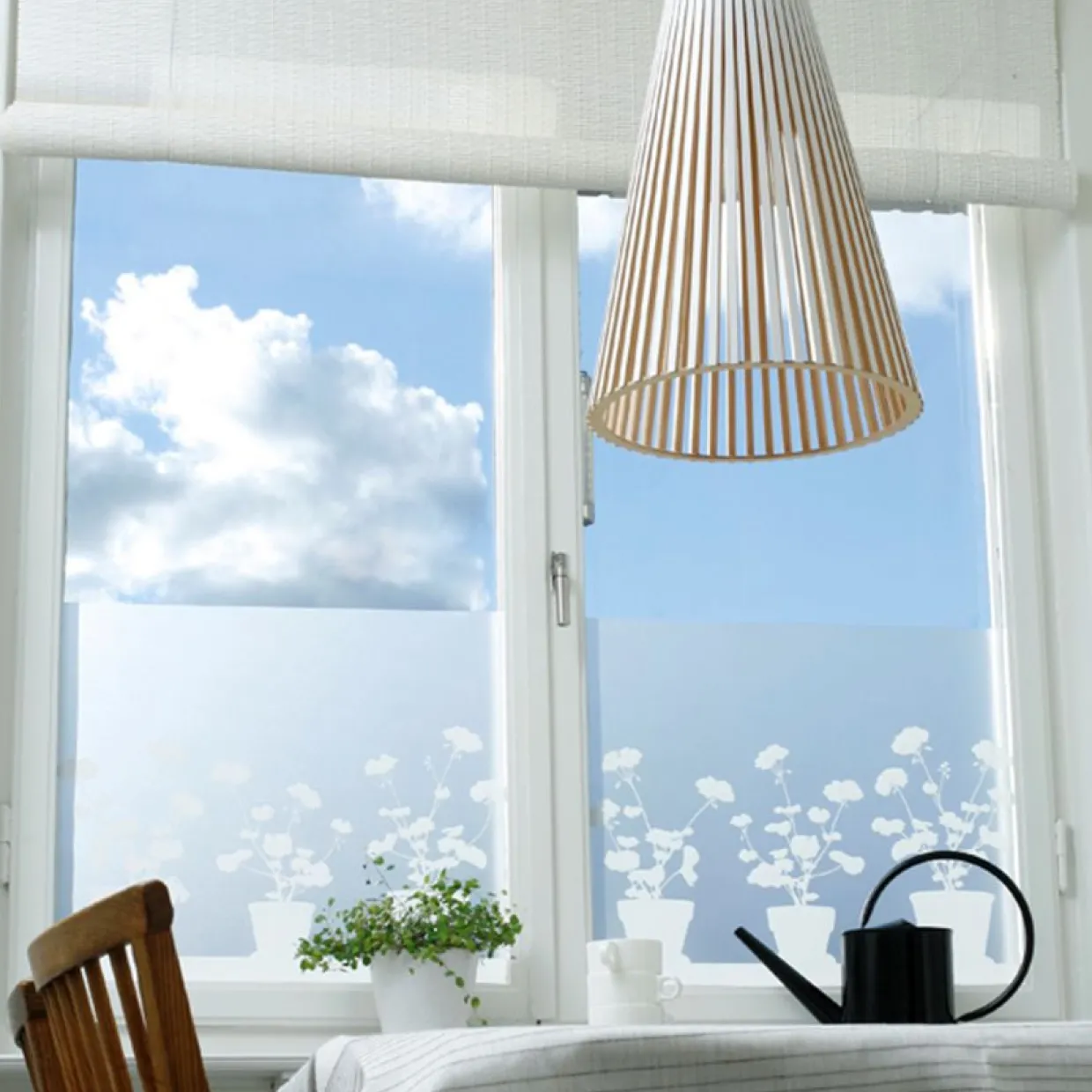 Fönstermönster Pelargon stor